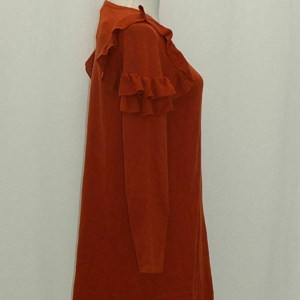 Style & Co Ruffle-Shoulder Sweater Dress - Picture 3 of 6